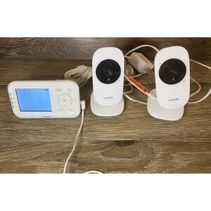 VTech VM3252-2, 2.8in Digital Video Baby Monitor, With Two Cameras Night Vision